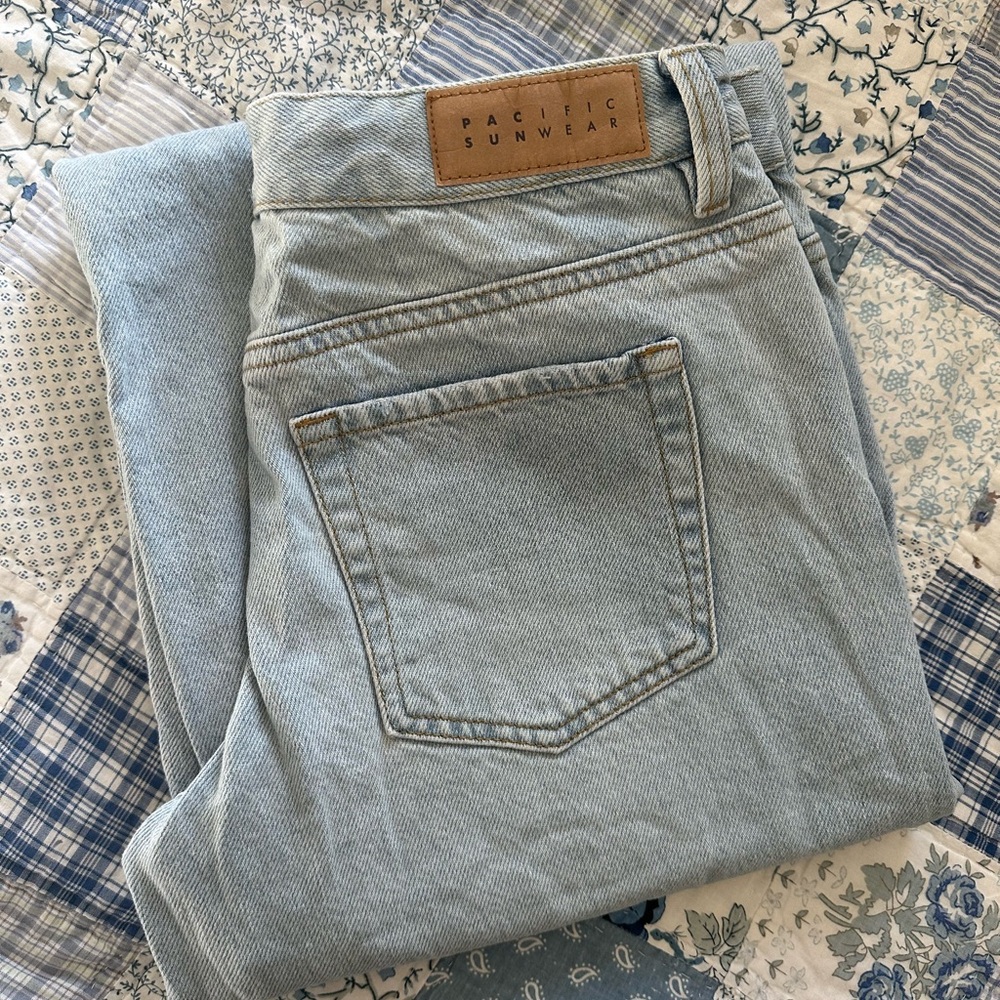 Pacific Sunwear Low Rise Baggy Jeans - Light Blue